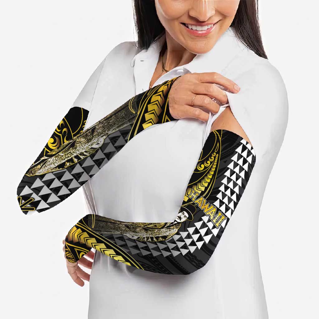 Hawaii Kuhio The Citizen Prince Arm Sleeves Gold Polynesian Tribal Tattoo LT05 - Polynesian Pride