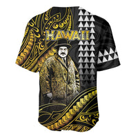 Hawaii Kuhio The Citizen Prince Baseball Jersey Gold Polynesian Tribal Tattoo LT05 - Polynesian Pride