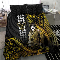 Hawaii Kuhio The Citizen Prince Bedding Set Gold Polynesian Tribal Tattoo LT05 - Polynesian Pride