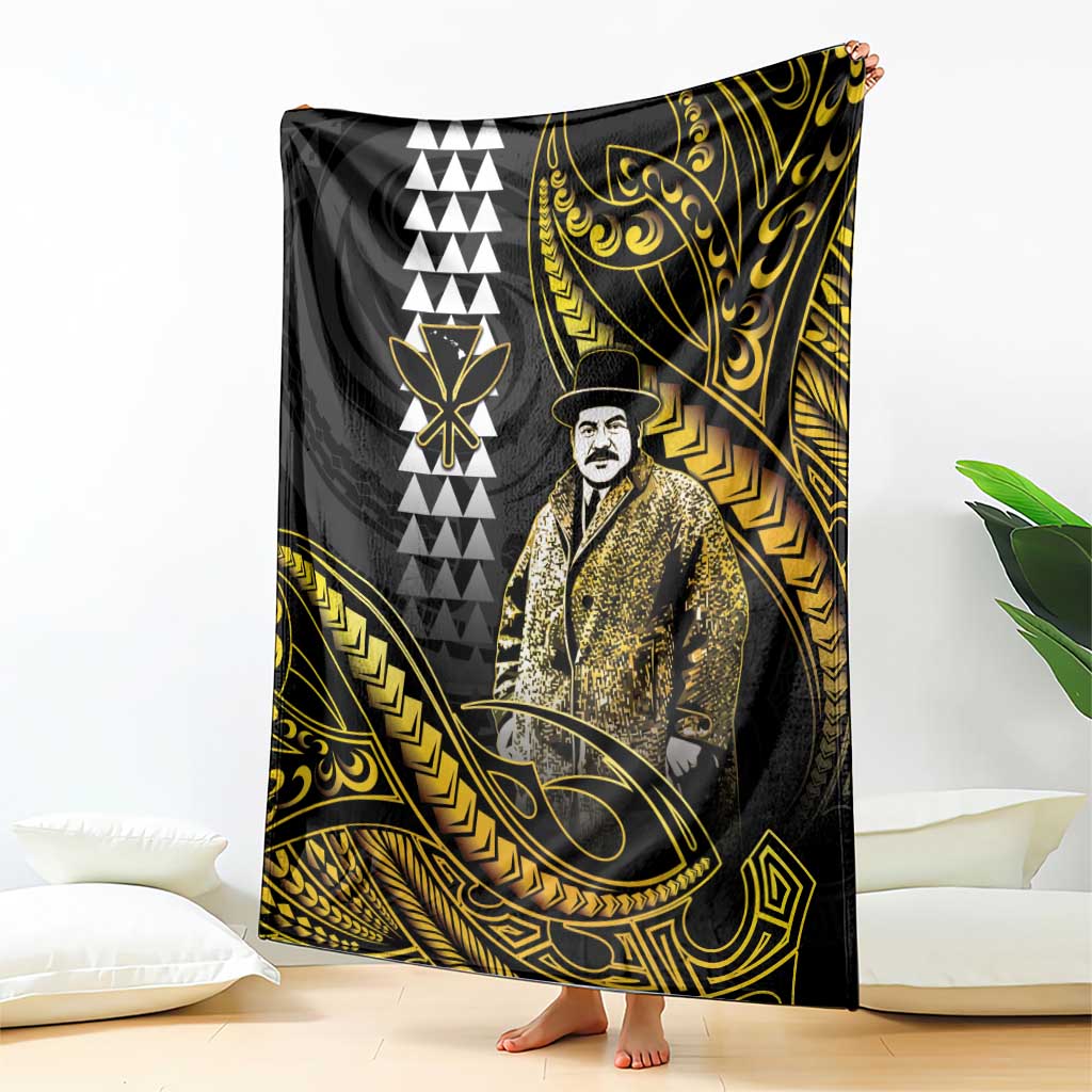 Hawaii Kuhio The Citizen Prince Blanket Gold Polynesian Tribal Tattoo LT05 - Polynesian Pride
