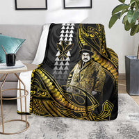 Hawaii Kuhio The Citizen Prince Blanket Gold Polynesian Tribal Tattoo LT05 - Polynesian Pride