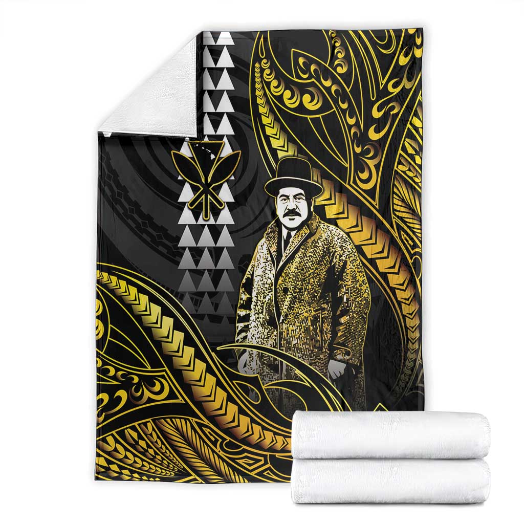 Hawaii Kuhio The Citizen Prince Blanket Gold Polynesian Tribal Tattoo LT05 - Polynesian Pride