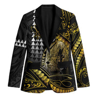 Hawaii Kuhio The Citizen Prince Blazer Gold Polynesian Tribal Tattoo