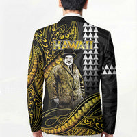 Hawaii Kuhio The Citizen Prince Blazer Gold Polynesian Tribal Tattoo