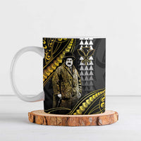 Hawaii Kuhio The Citizen Prince Ceramic Mug Gold Polynesian Tribal Tattoo LT05 Gold - Polynesian Pride