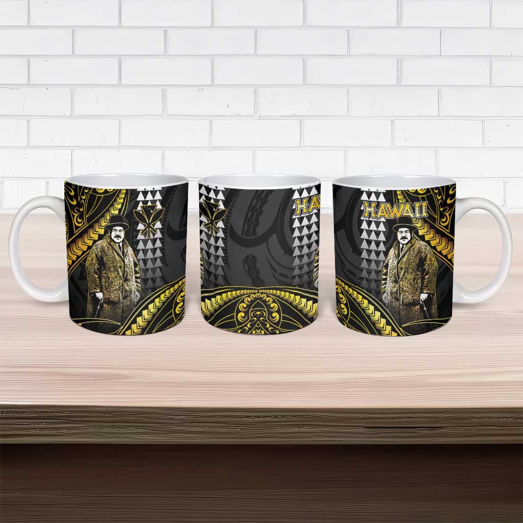 Hawaii Kuhio The Citizen Prince Ceramic Mug Gold Polynesian Tribal Tattoo LT05 - Polynesian Pride