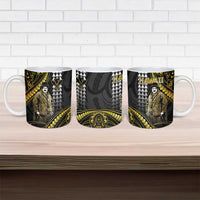 Hawaii Kuhio The Citizen Prince Ceramic Mug Gold Polynesian Tribal Tattoo LT05 - Polynesian Pride