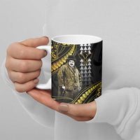 Hawaii Kuhio The Citizen Prince Ceramic Mug Gold Polynesian Tribal Tattoo LT05 - Polynesian Pride