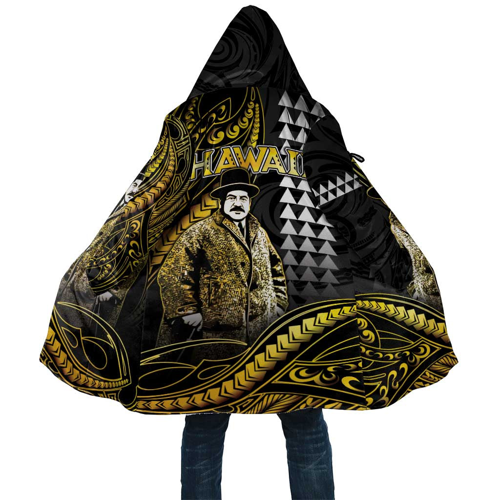 Hawaii Kuhio The Citizen Prince Cloak Gold Polynesian Tribal Tattoo LT05 Unisex Gold - Polynesian Pride