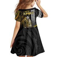 Hawaii Kuhio The Citizen Prince Family Matching Tank Maxi Dress and Hawaiian Shirt Gold Polynesian Tribal Tattoo
