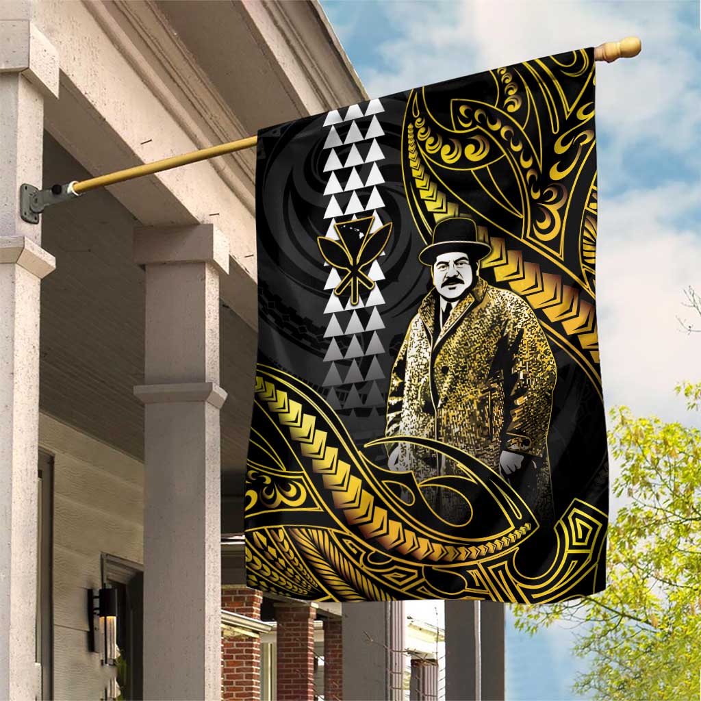 Hawaii Kuhio The Citizen Prince Garden Flag Gold Polynesian Tribal Tattoo LT05 House Flag Gold - Polynesian Pride