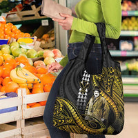 Hawaii Kuhio The Citizen Prince Grocery Bag Gold Polynesian Tribal Tattoo LT05 - Polynesian Pride