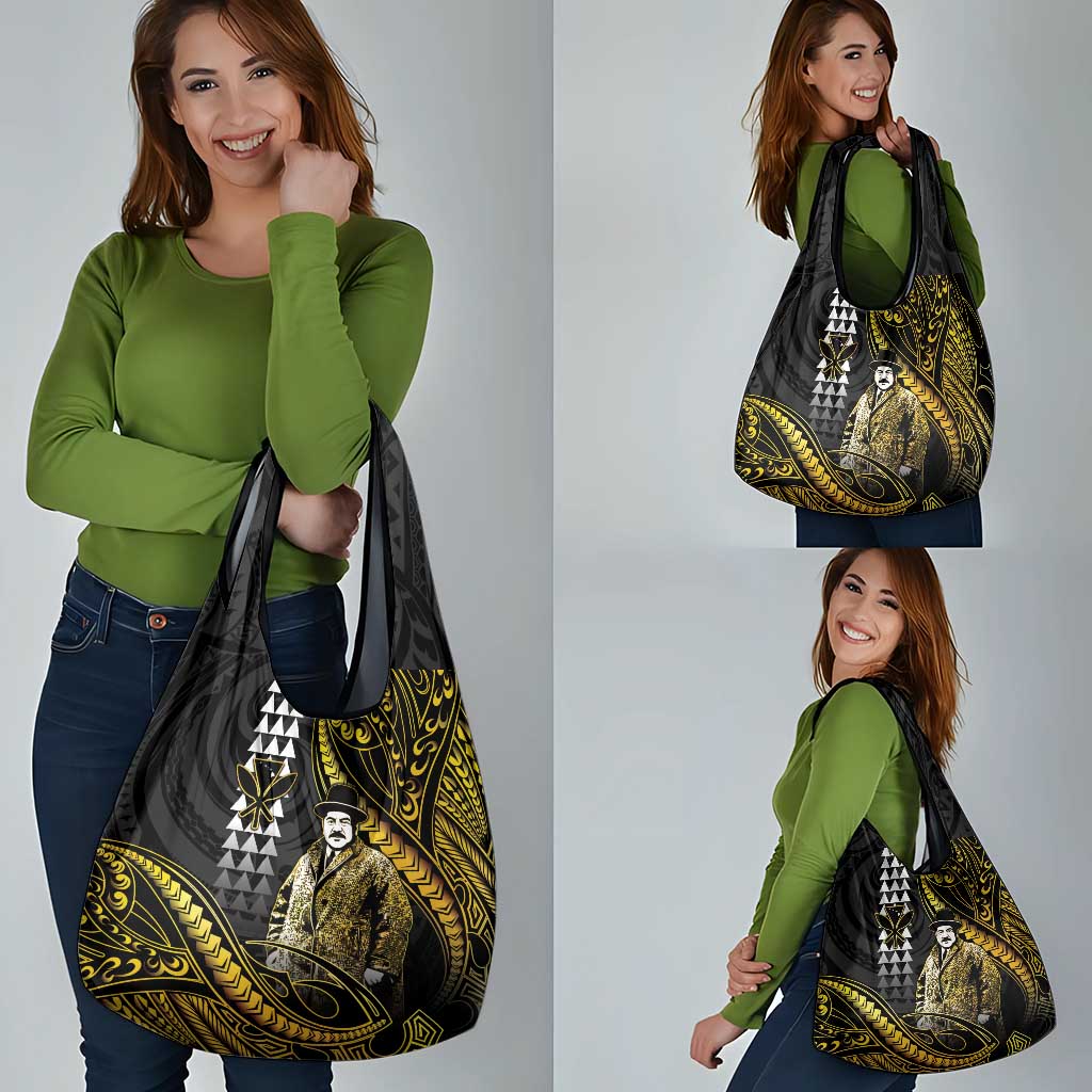 Hawaii Kuhio The Citizen Prince Grocery Bag Gold Polynesian Tribal Tattoo LT05 - Polynesian Pride