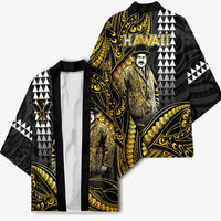 Hawaii Kuhio The Citizen Prince Kimono Gold Polynesian Tribal Tattoo LT05 - Polynesian Pride