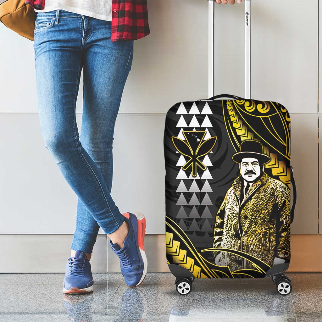 Hawaii Kuhio The Citizen Prince Luggage Cover Gold Polynesian Tribal Tattoo LT05 - Polynesian Pride