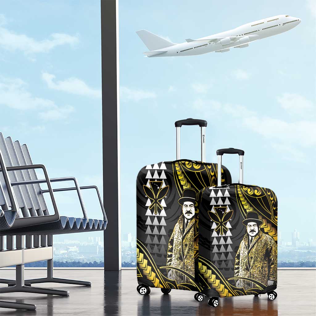 Hawaii Kuhio The Citizen Prince Luggage Cover Gold Polynesian Tribal Tattoo LT05 - Polynesian Pride