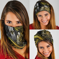 Hawaii Kuhio The Citizen Prince Neck Gaiter Gold Polynesian Tribal Tattoo LT05 - Polynesian Pride