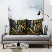 Hawaii Kuhio The Citizen Prince Pillow Cover Gold Polynesian Tribal Tattoo LT05 - Polynesian Pride