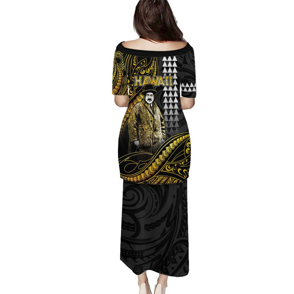 Hawaii Kuhio The Citizen Prince Puletasi Gold Polynesian Tribal Tattoo LT05 - Polynesian Pride