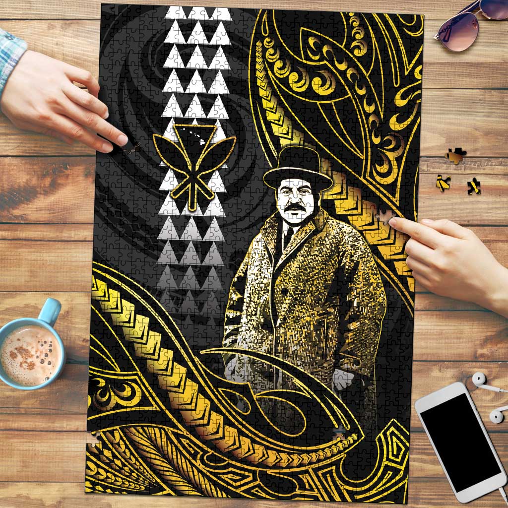 Hawaii Kuhio The Citizen Prince Puzzle Gold Polynesian Tribal Tattoo LT05 Gold - Polynesian Pride