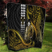 Hawaii Kuhio The Citizen Prince Quilt Gold Polynesian Tribal Tattoo LT05 - Polynesian Pride