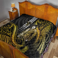 Hawaii Kuhio The Citizen Prince Quilt Gold Polynesian Tribal Tattoo LT05 - Polynesian Pride