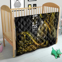 Hawaii Kuhio The Citizen Prince Quilt Gold Polynesian Tribal Tattoo LT05 - Polynesian Pride