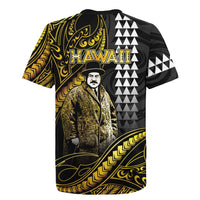 Hawaii Kuhio The Citizen Prince Rugby Jersey Gold Polynesian Tribal Tattoo