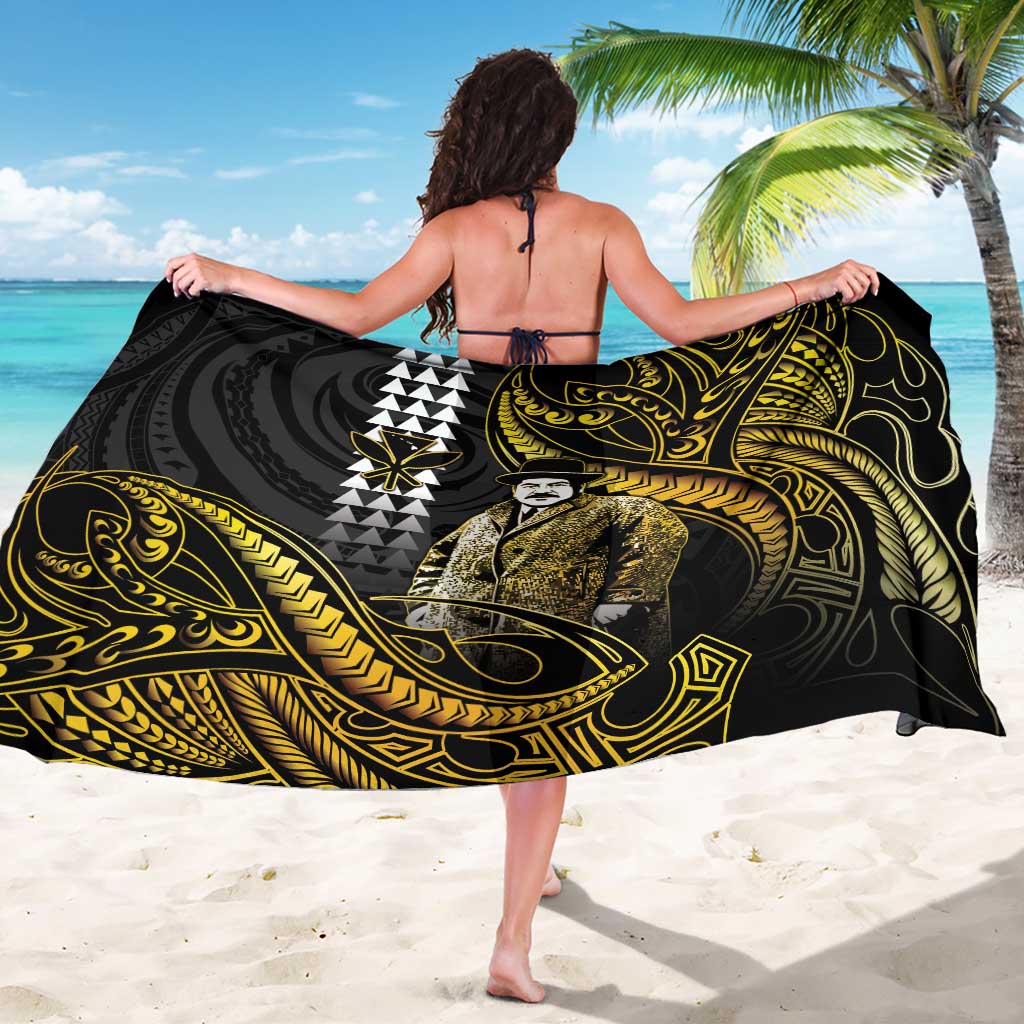 Hawaii Kuhio The Citizen Prince Sarong Gold Polynesian Tribal Tattoo LT05 - Polynesian Pride