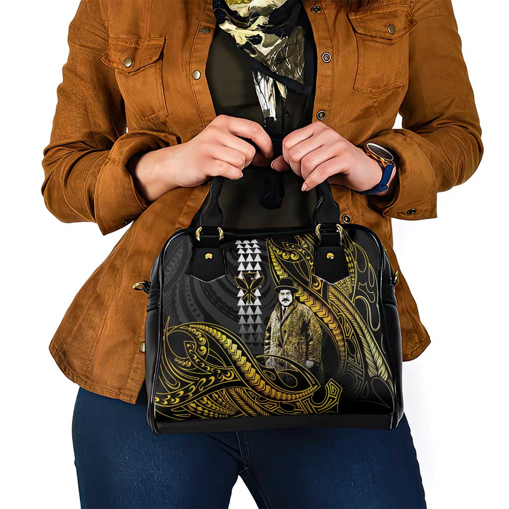 Hawaii Kuhio The Citizen Prince Shoulder Handbag Gold Polynesian Tribal Tattoo LT05 - Polynesian Pride