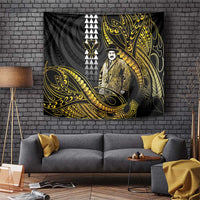 Hawaii Kuhio The Citizen Prince Tapestry Gold Polynesian Tribal Tattoo
