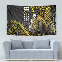 Hawaii Kuhio The Citizen Prince Tapestry Gold Polynesian Tribal Tattoo