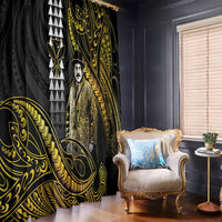 Hawaii Kuhio The Citizen Prince Window Curtain Gold Polynesian Tribal Tattoo LT05 - Polynesian Pride