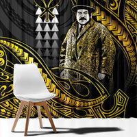 Hawaii Kuhio The Citizen Prince Window Curtain Gold Polynesian Tribal Tattoo LT05 - Polynesian Pride