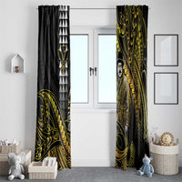Hawaii Kuhio The Citizen Prince Window Curtain Gold Polynesian Tribal Tattoo LT05 - Polynesian Pride
