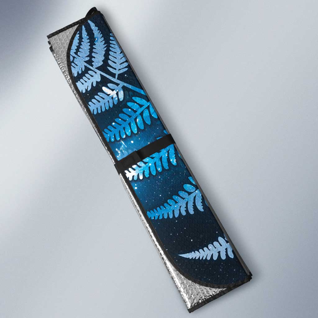 New Zealand Matariki Auto Sun Shade Maori Koru With Humpback Whale Blue LT05 - Polynesian Pride