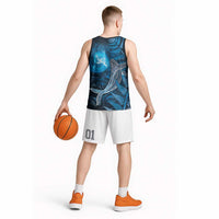 New Zealand Matariki Basketball Jersey Maori Koru With Humpback Whale Blue LT05 - Polynesian Pride