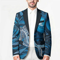 New Zealand Matariki Blazer Maori Koru With Humpback Whale Blue LT05 - Polynesian Pride