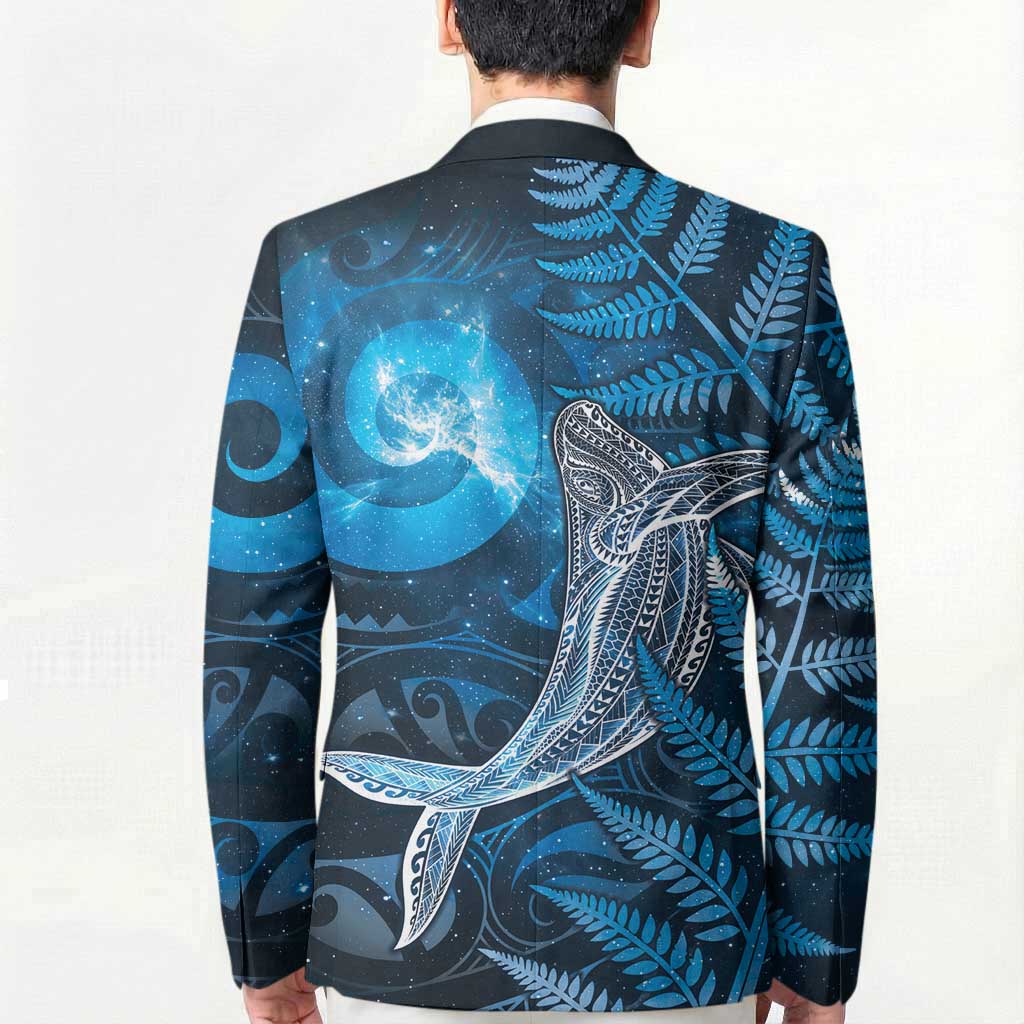New Zealand Matariki Blazer Maori Koru With Humpback Whale Blue LT05 - Polynesian Pride