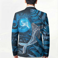 New Zealand Matariki Blazer Maori Koru With Humpback Whale Blue LT05 - Polynesian Pride