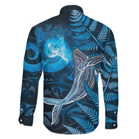 New Zealand Matariki Family Matching Mermaid Dress and Hawaiian Shirt Maori Koru With Humpback Whale Blue