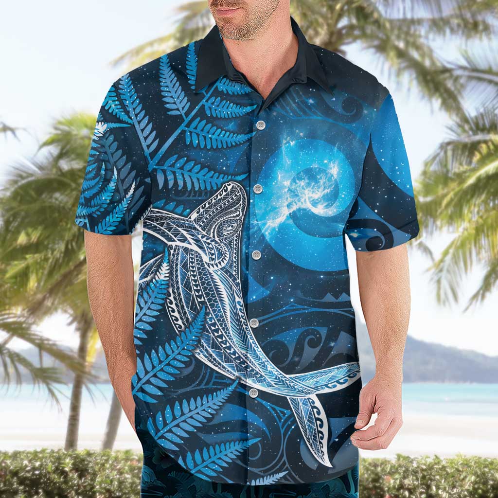 New Zealand Matariki Hawaiian Shirt Maori Koru With Humpback Whale Blue LT05 - Polynesian Pride