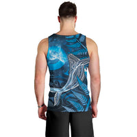 New Zealand Matariki Men Tank Top Maori Koru With Humpback Whale Blue LT05 - Polynesian Pride
