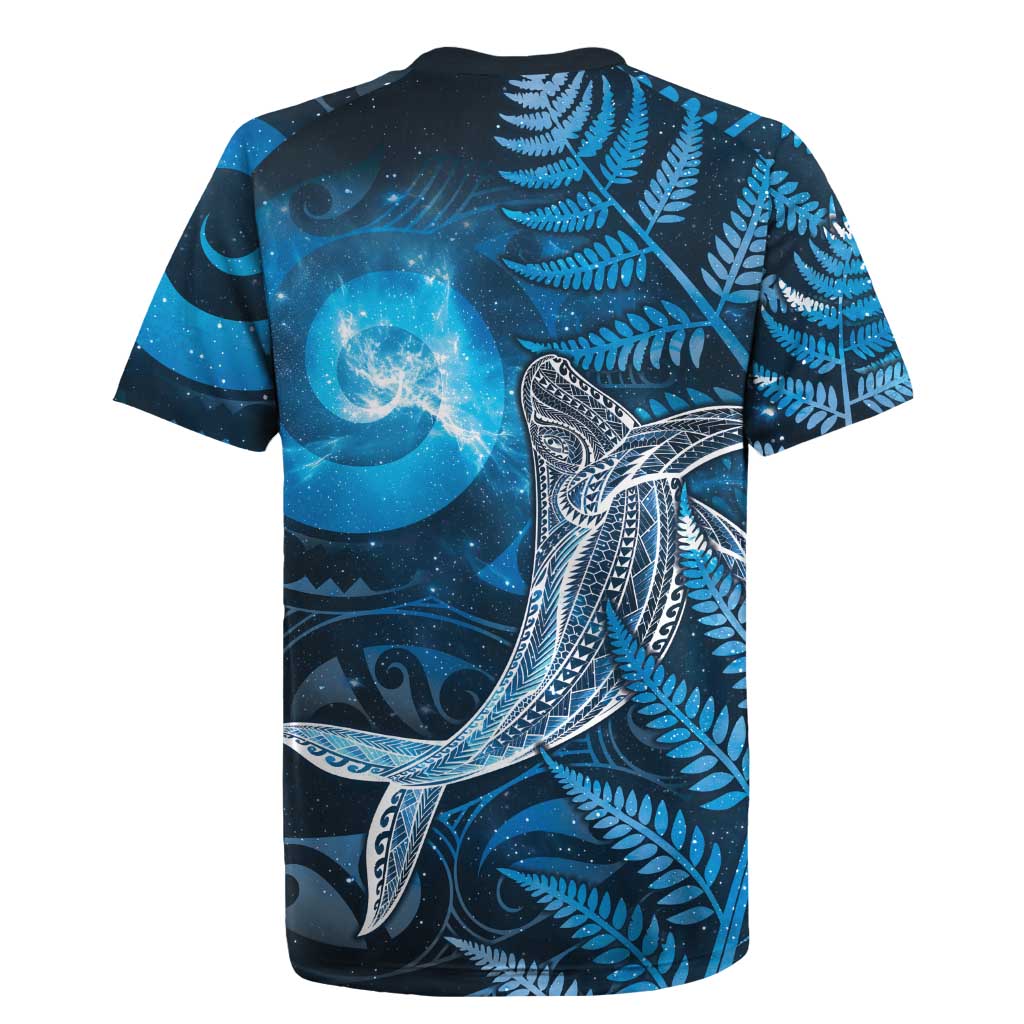 New Zealand Matariki Rugby Jersey Maori Koru With Humpback Whale Blue LT05 - Polynesian Pride