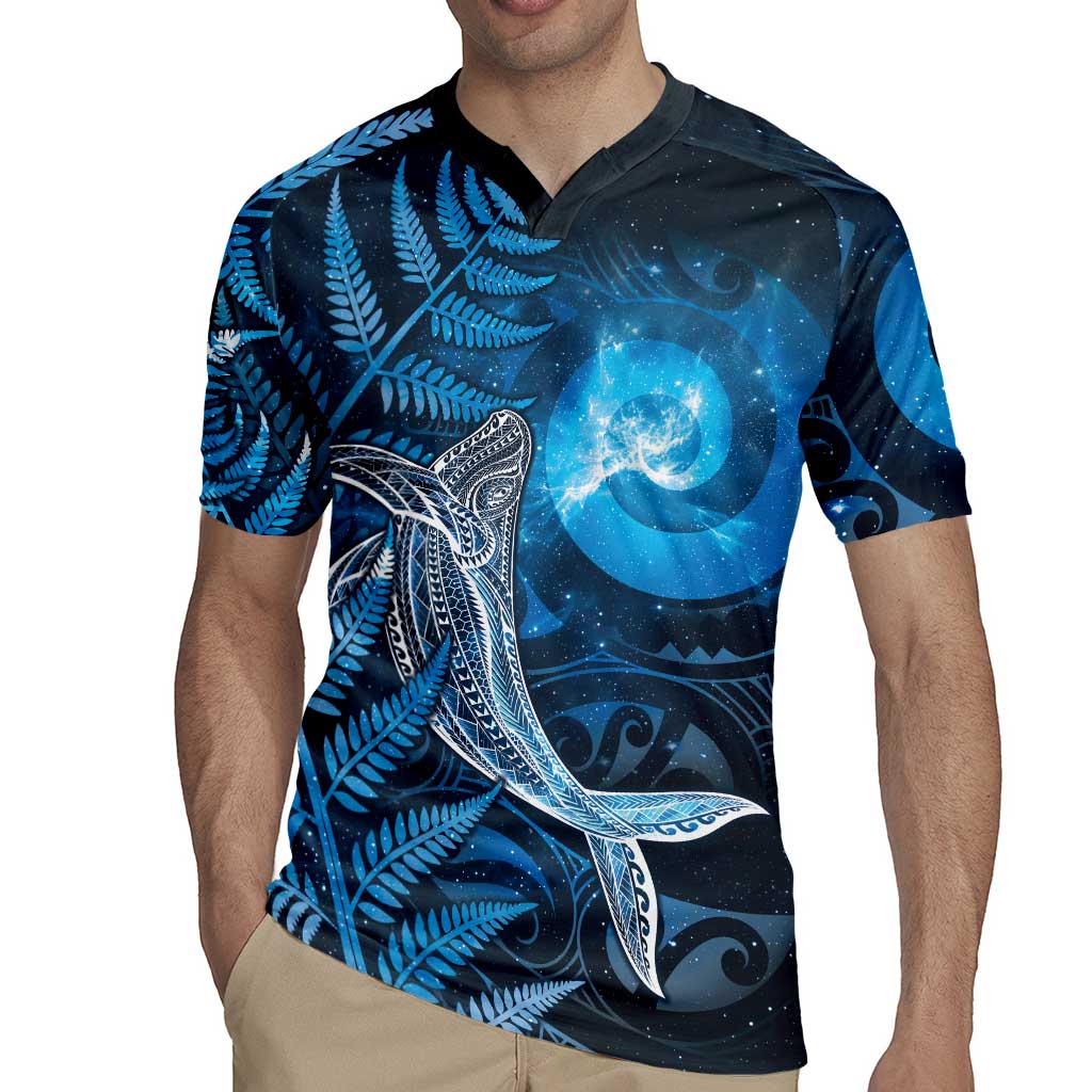 New Zealand Matariki Rugby Jersey Maori Koru With Humpback Whale Blue LT05 - Polynesian Pride