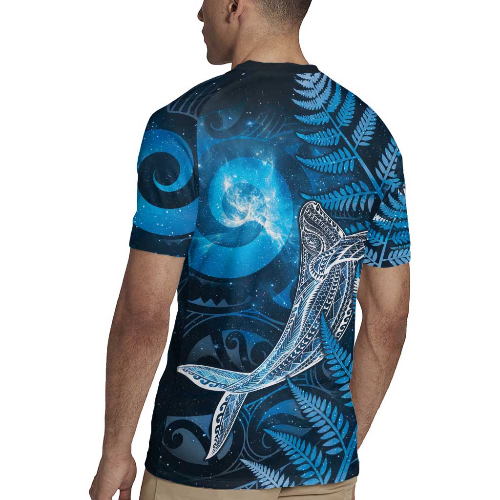 New Zealand Matariki Rugby Jersey Maori Koru With Humpback Whale Blue LT05 - Polynesian Pride