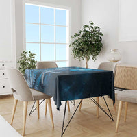 New Zealand Matariki Tablecloth Maori Koru With Humpback Whale Blue LT05 - Polynesian Pride