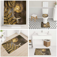 New Zealand Matariki Bathroom Set Maori Koru With Humpback Whale Gold LT05 - Polynesian Pride