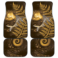 New Zealand Matariki Car Mats Maori Koru With Humpback Whale Gold LT05 - Polynesian Pride