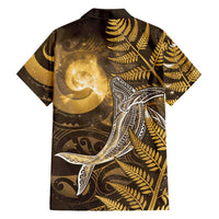 New Zealand Matariki Hawaiian Shirt Maori Koru With Humpback Whale Gold LT05 - Polynesian Pride